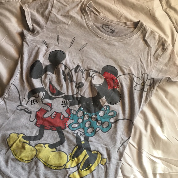 Mickey & Minnie rhinestone tee - Picture 2 of 6